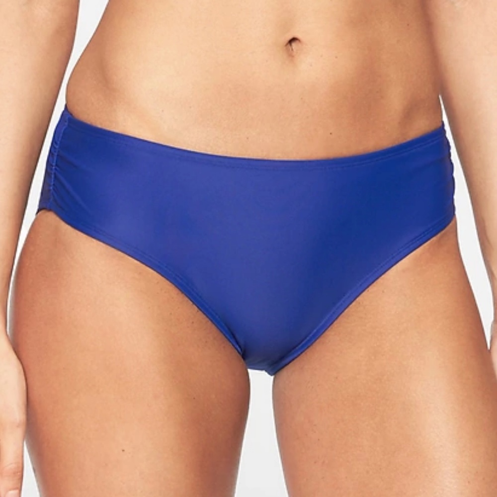 Shirred Full Tide Athleta Bottom, L, Sapphire